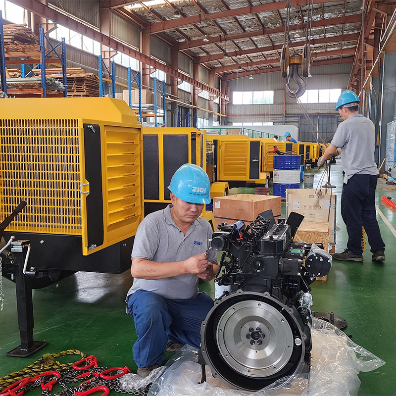 Diesel Portable Screw Air Compressor